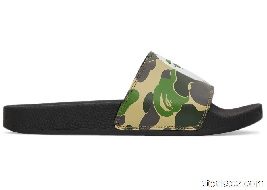 Outlet A Bathing Ape ABC Camo Slide Green 1I30-191-001 GRN