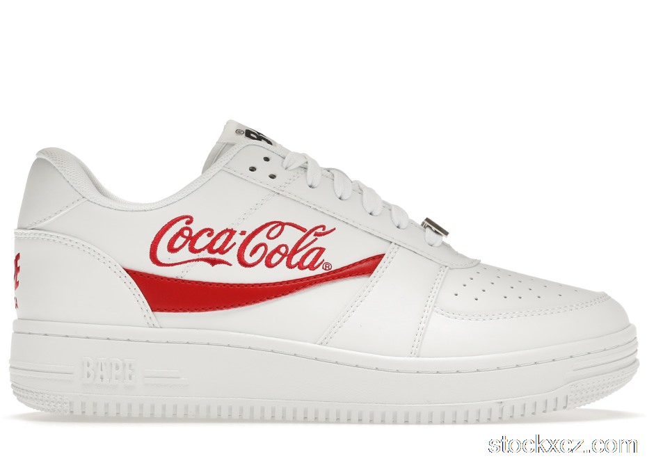 Outlet A Bathing Ape Bape Sta Low Coca-Cola White