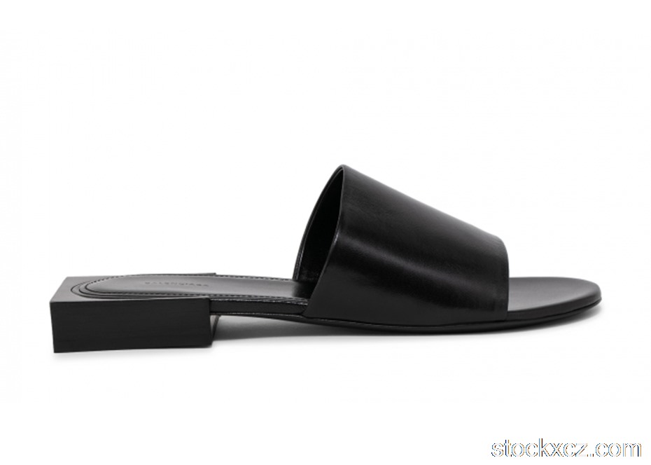 Outlet Balenciaga Box Mule Sandal Black (W) 653796WA8FF1090
