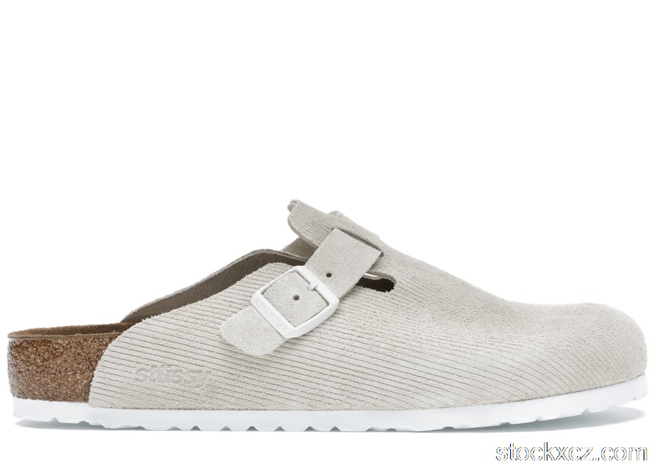Outlet Birkenstock Boston Clogs Stussy Bone 1019742