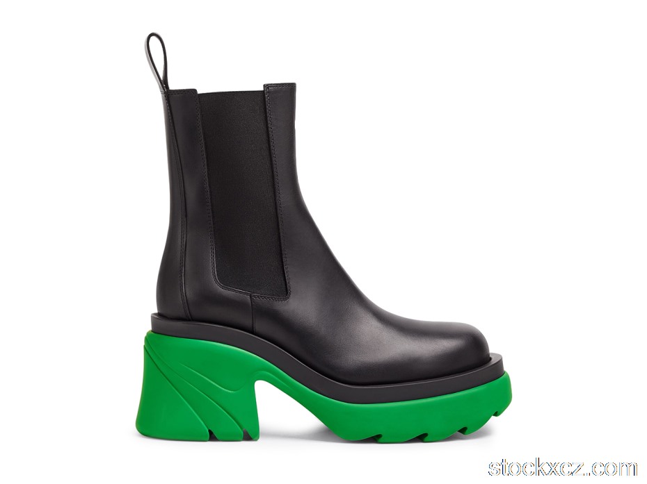 Outlet Bottega Veneta Flash Boots Black Grass (W) 667148VBS501476