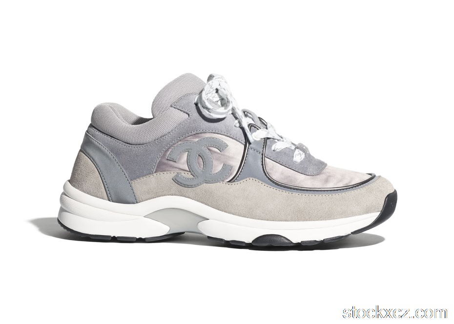 Outlet Chanel Low Top Trainer CC Dark Grey G34360 Y54059 K2052
