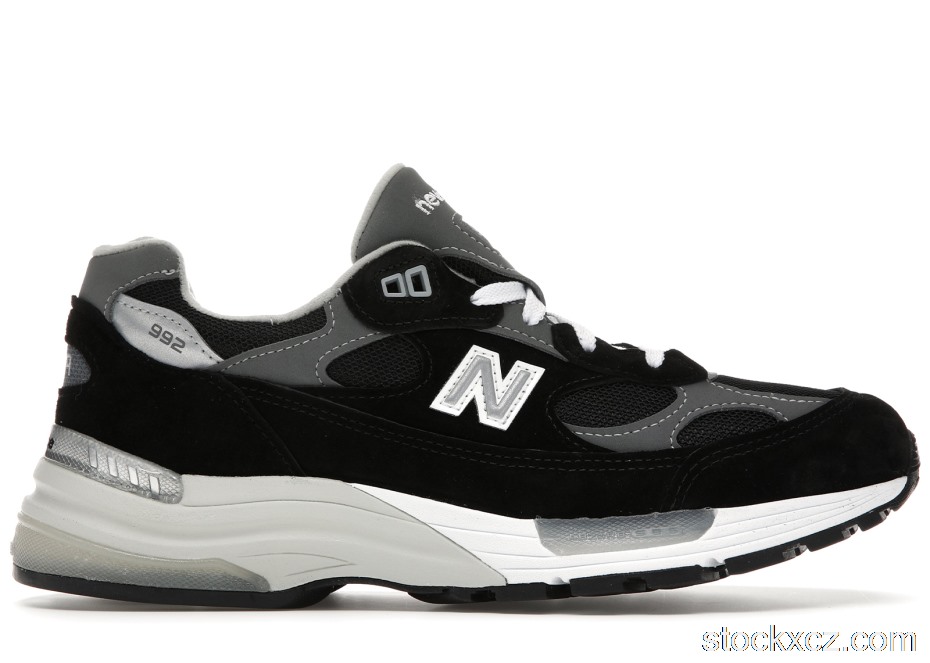 Outlet New Balance 992 Black Grey Suede M992EB