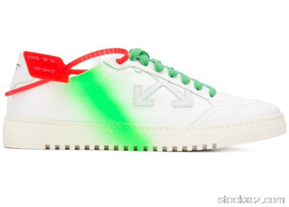 Outlet Off-White 2.0 Low Top Green Spray OMIA042S20D680430140