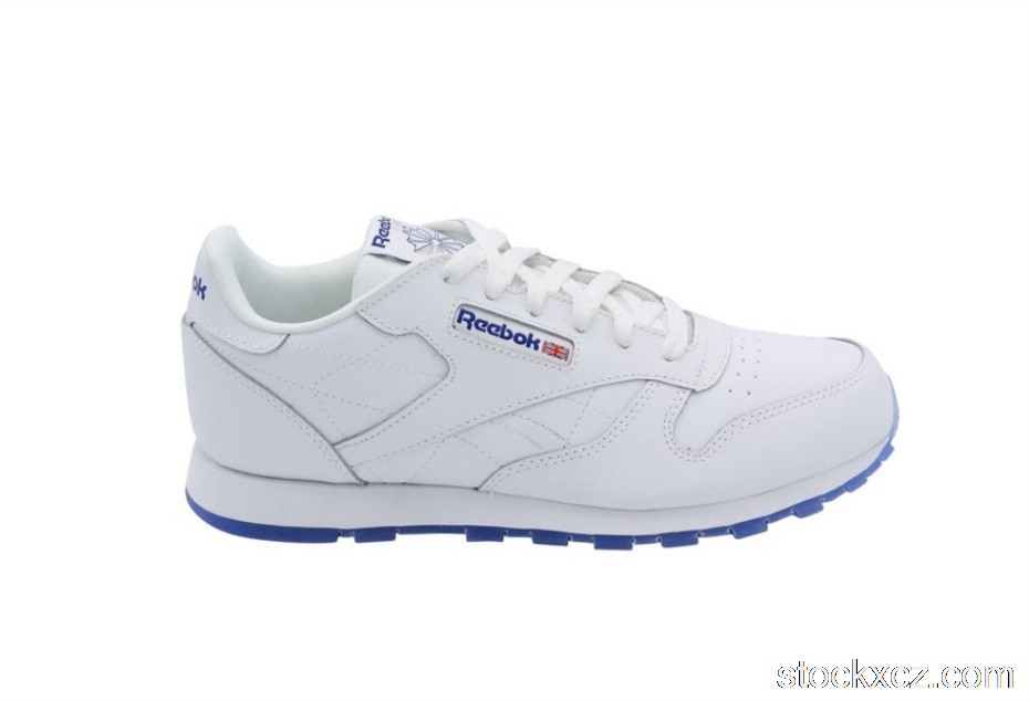 Outlet Reebok CL Leather Ice White Royal (GS) CN7334