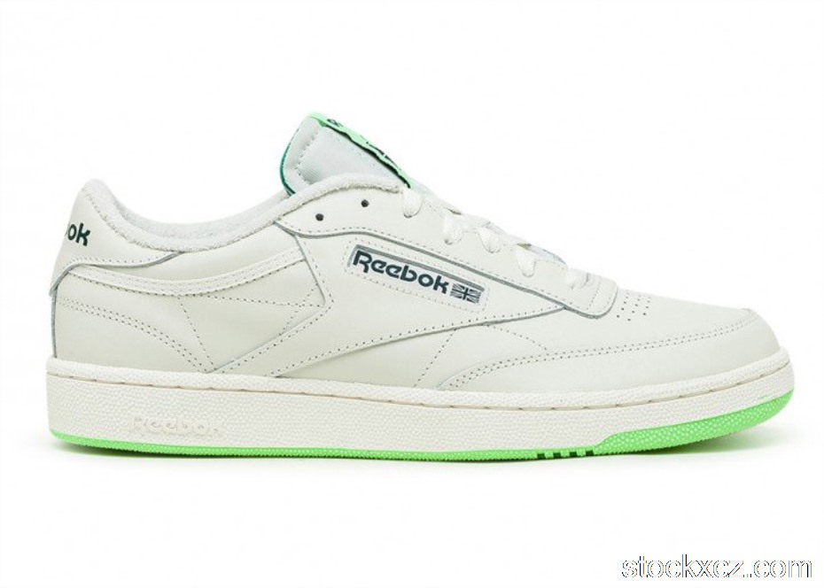 Outlet Reebok Club C 85 Chalk Neon Mint FZ0173