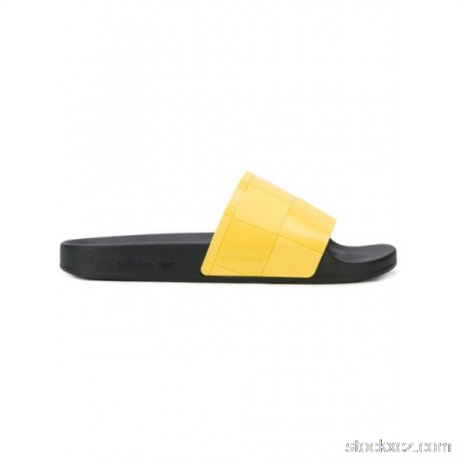 Outlet adidas Adilette Checkerboard Raf Simons Black Yellow B22529