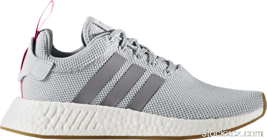 Outlet adidas NMD R2 Grey Shock Pink (W) BY9317