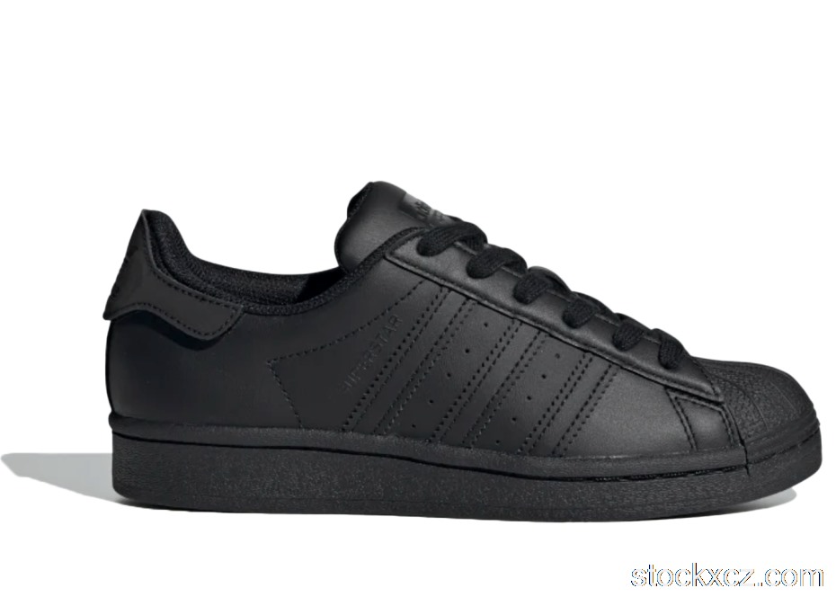 Outlet adidas Superstar Core Black Black (GS) FV3702