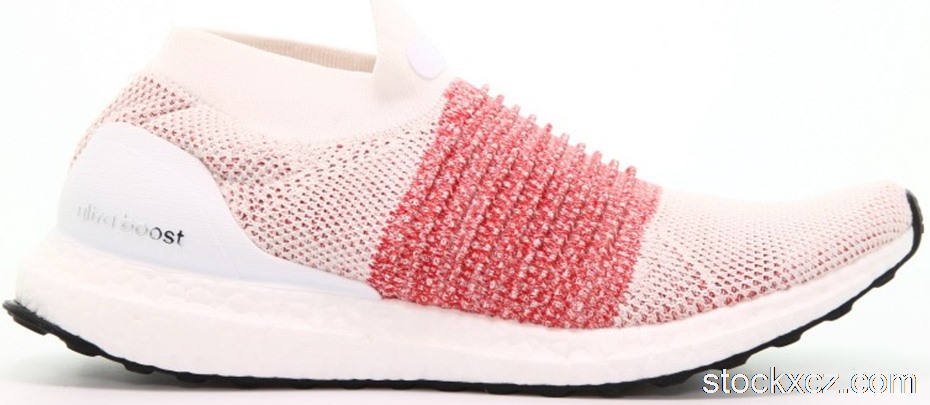 Outlet adidas Ultra Boost Laceless White Scarlet BB6136